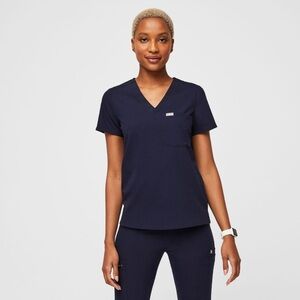 Figs Deep Blue Medical Scrub Top